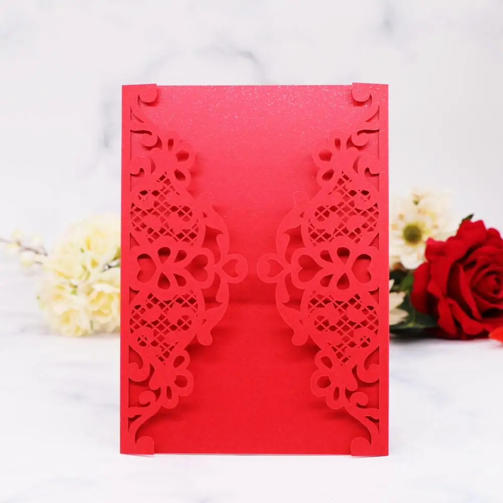 15 шт./лот украшения для китайской Красной хикинцеаны свадебные приглашения