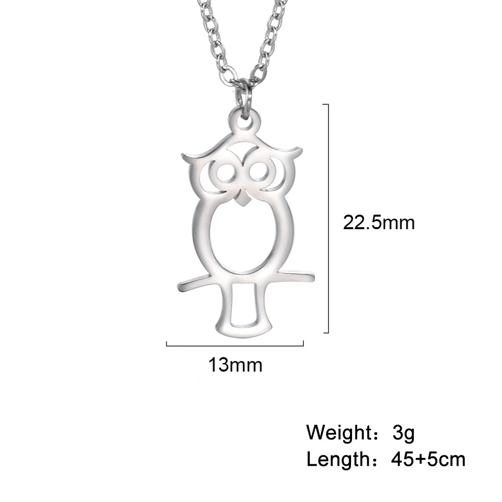 Ожерелье с подвеской в виде милой совы для женщин и мужчин |