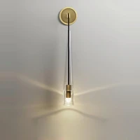 art deco gold clear postmodern copper crystal led lamp led light wall lamp wall light wall sconce for bedroom