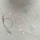 3 цвета анти укус Сталь леска Стальная проволока лидер с шарнир аксессуар Нержавеющаясталь Сталь свинцовым сердечником поводок рыболовную леску