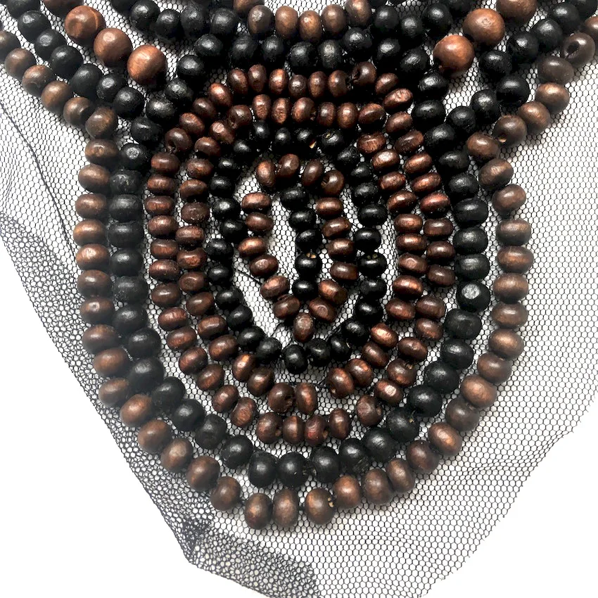 1 шт. собственными руками Сделай Сам тяжелое вышитое бисером кружевной воротник с