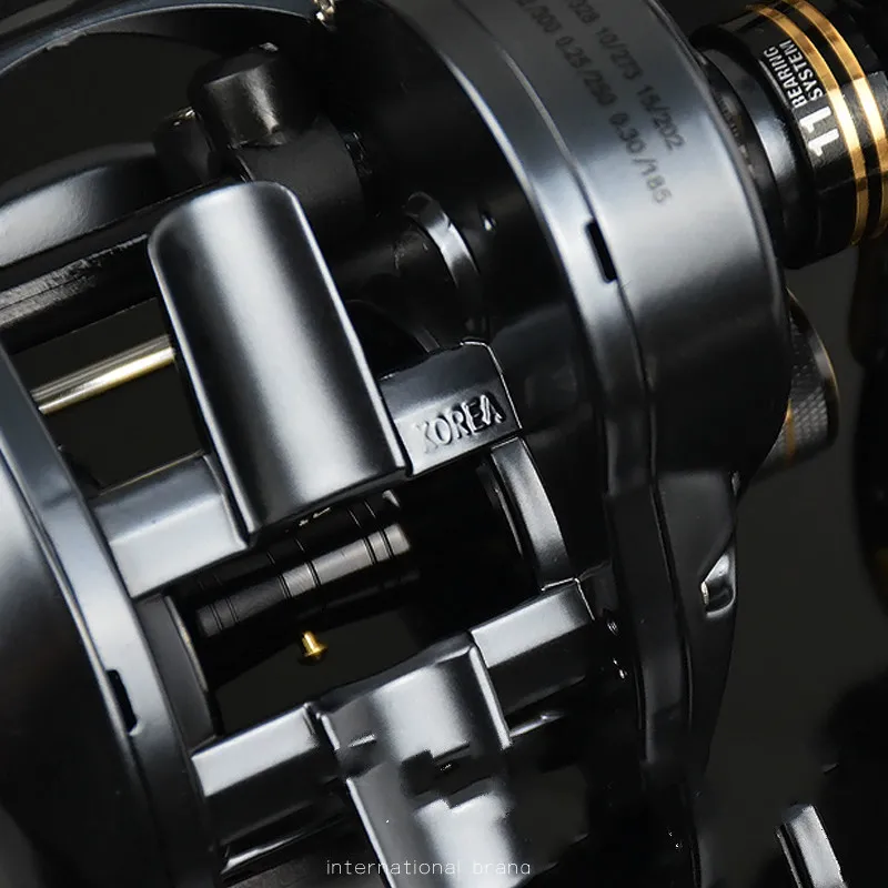 

6.6:1 Baitcast Fishing Reel Rock Wedkarstwo Wheels Metal Fishing Vessel Aluminum Alloy 11BB .13KG Max Drag Carrete De Pesca