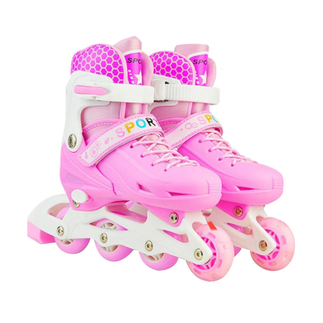 

Pu-Roller Inline Skates Kids Roller Skates Skates Sneaker Outdoor Children Silding Free Safe Patins Sport Shoes Size
