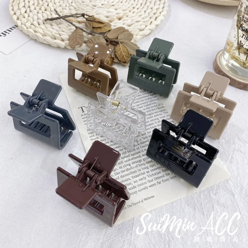 

Simple Hair Claws Solid Color Hair Grab Clips Women Korean Accessories for Girls Ponytail Holder Wholesale