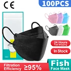 Маски FFP2 KF94 одноразовые для защиты лица, 50-100 шт.