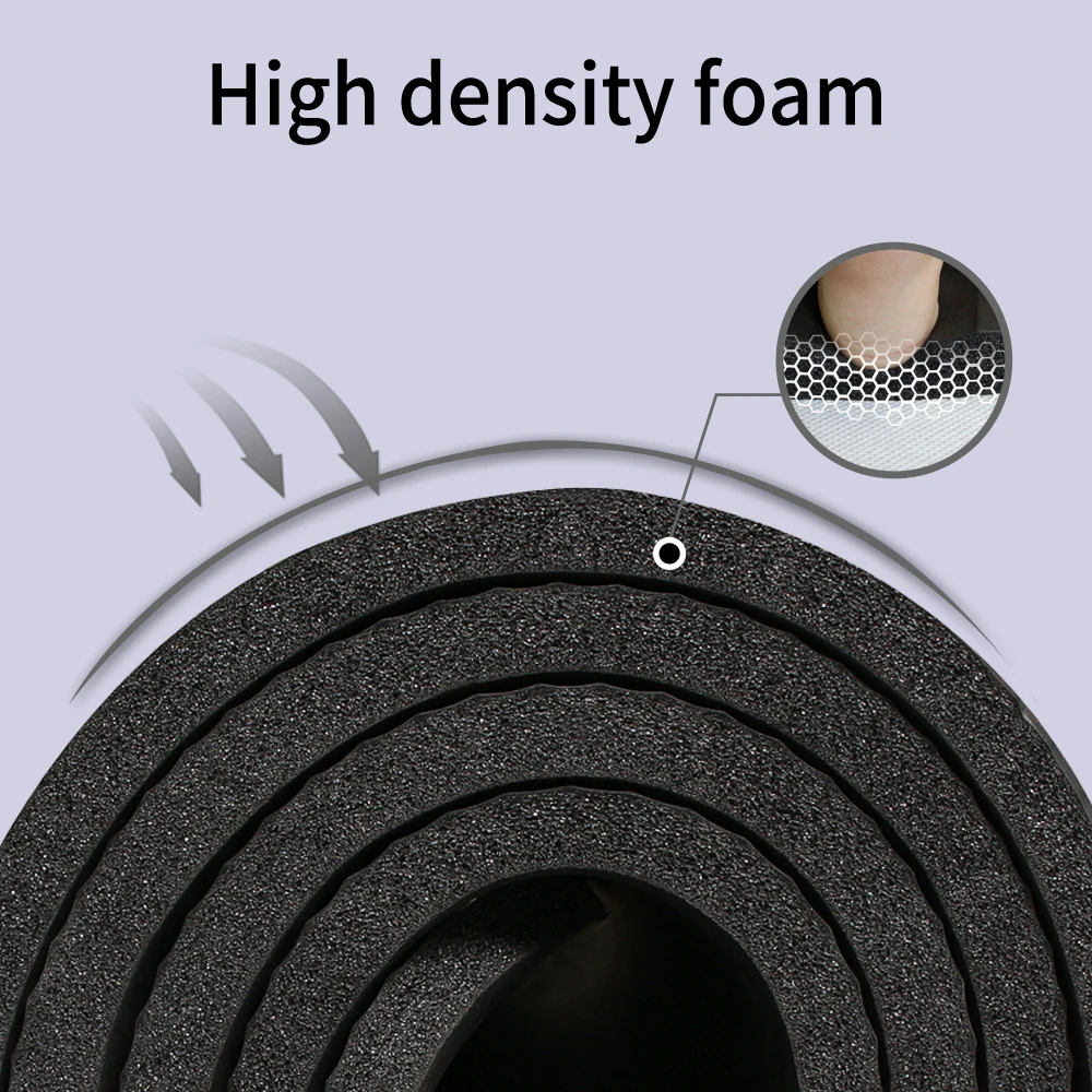 저렴한 200X120cm 요가매트 대형 안티 슬립 10mm 두꺼운 NBR 요가 매트, 휘트니스 체조 무술 훈련 매트 와이드, 휴대용 홈 체육관 스포츠 매트, 야외 피크닉 텐트 캠핑 매트, 층간소음 방음 놀이매트