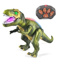 2 4g rc dinosaur raptor tyrannosaurus remote control velociraptor toys roar walking animal model dino dragon toys for childrens