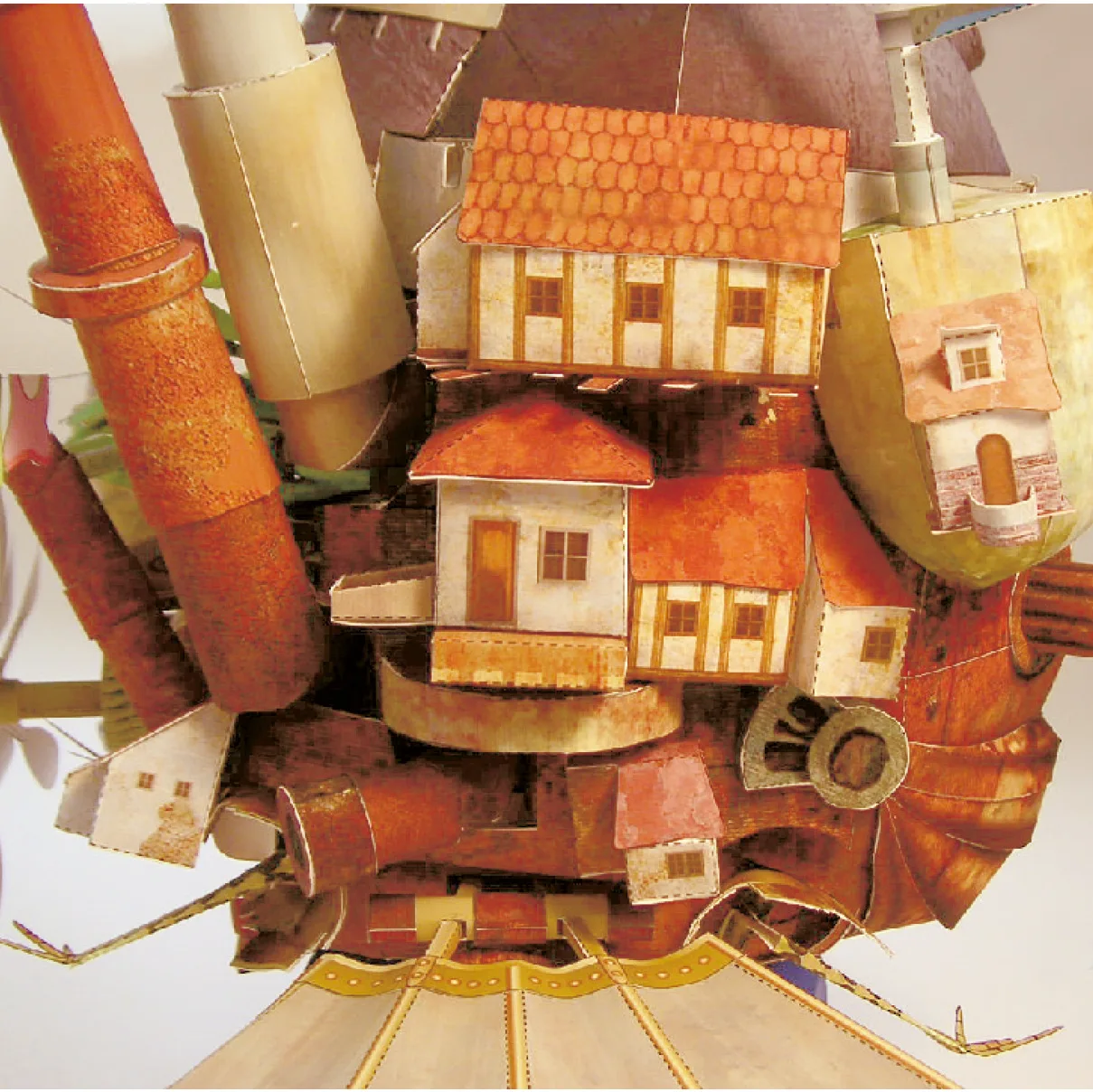 35 см английская аниме бумажная форма Hayao Miyazaki Бумажная модель Hal Moving Castle Летающая