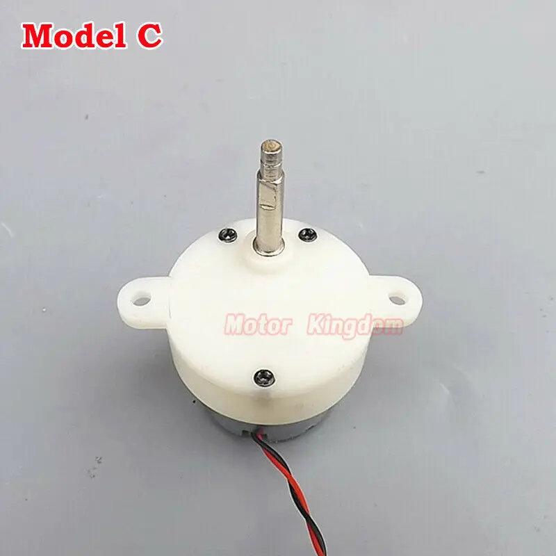 Микро 300 турбо червячный Шестерни мотор редуктор постоянного тока 3V 9V 6V 7 об/мин