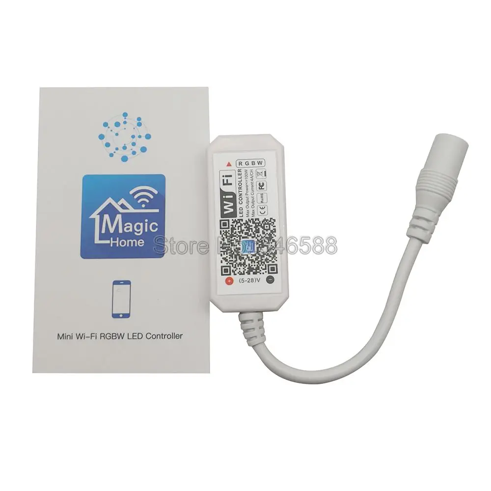 Magic Home Mini Wifi RGBW LED Control ler 5-24 В постоянного тока управление через приложение для