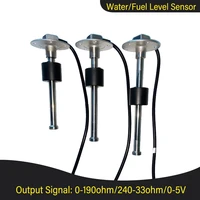 0190ohm 240 33ohm 5 holes fuel water sensor 150mm 175mm 200mm 250mm 350mm 385mm sender for liquid fuel water level meter marine