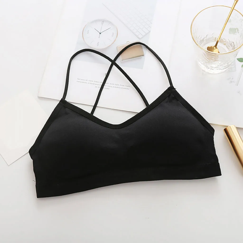 

One-piece straps Bras For Women Sexy Breathable Seamless Bra Backless Bra Push Up Bralette Brassiere Women Bras Top Vest#0217