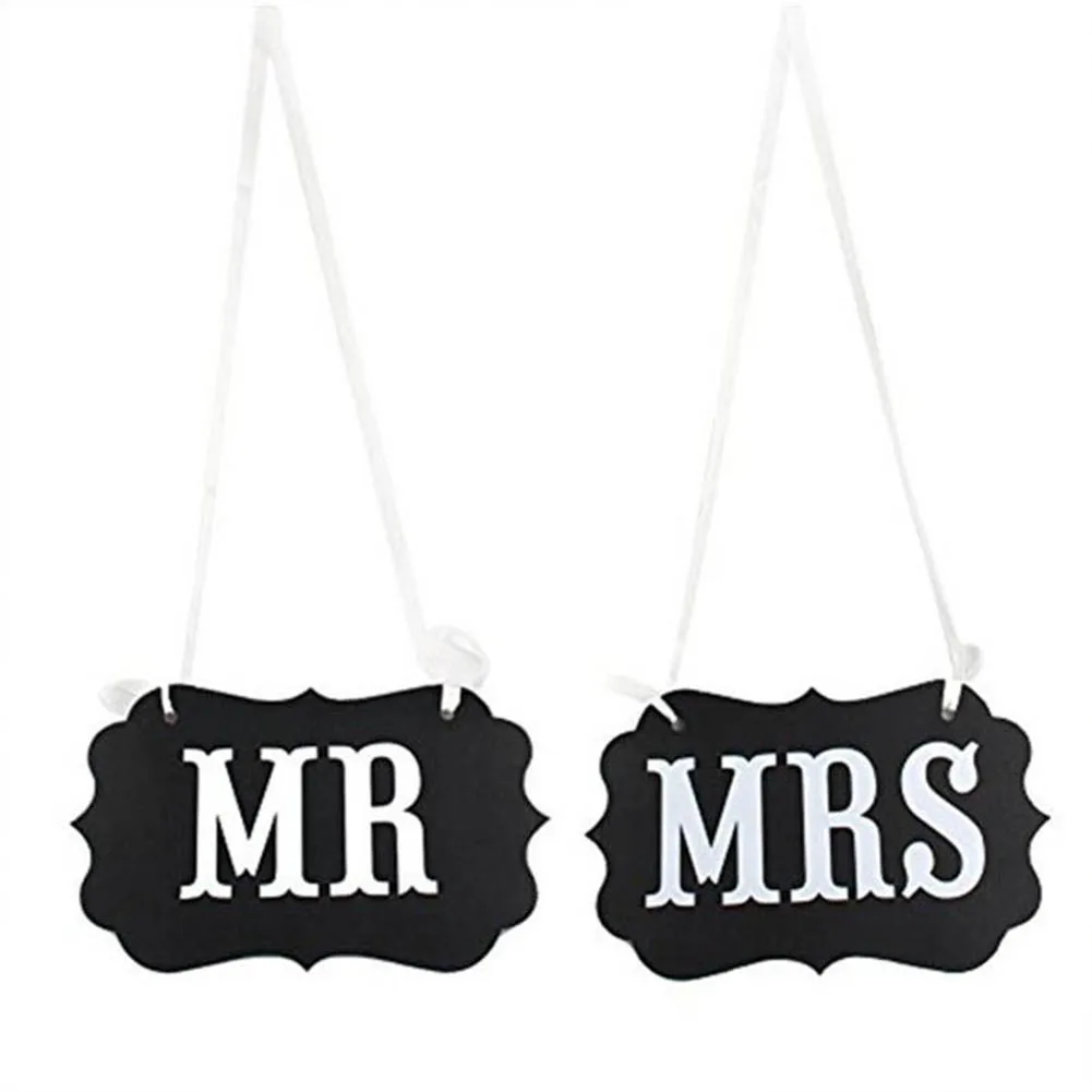 Вечерние реквизит для свадебных фотографий MR & MRS праздничные реквизиты