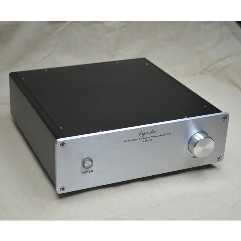 

260*80*259MM X2608 All Aluminum Preamp Amplifier Chassis Box House DIY Enclosure with Feet Knob Amplifier Case Shell