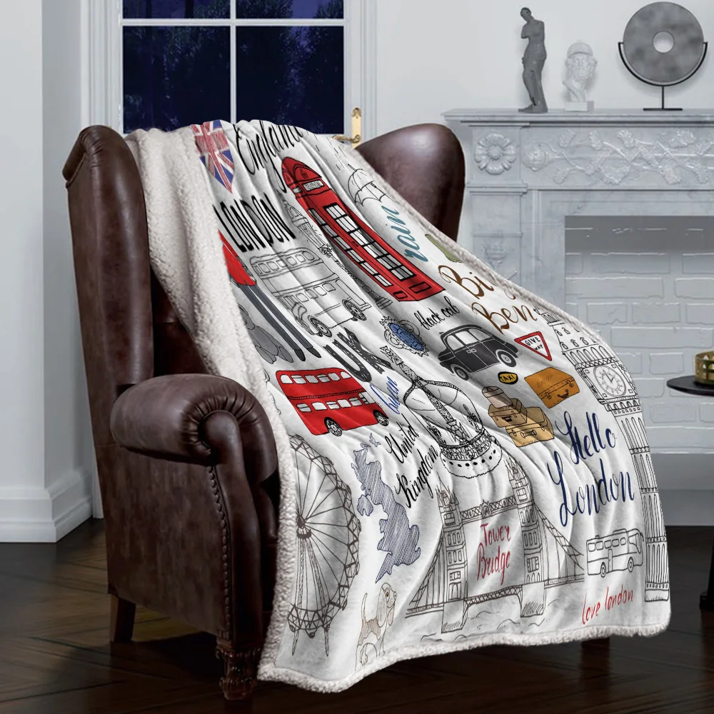 Британское граффити лондонская культура мультфильм каракули домашний декор