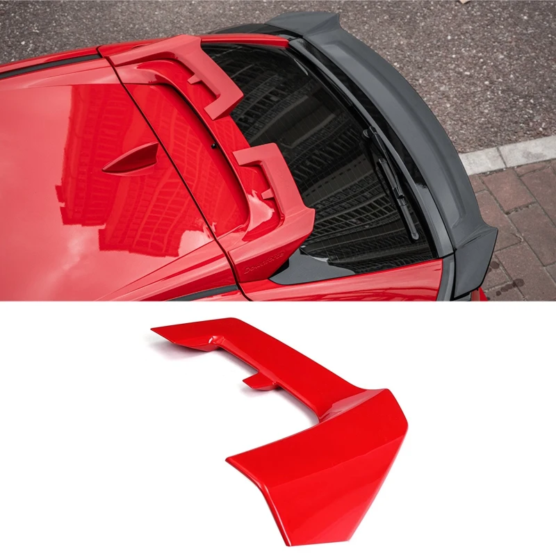 

Car Rear Trunk Roof Spoiler Lip Tail Wing Spoiler Bar Cover Trim for Honda Civic 5-Door FK4 FK7 HATCHBACK 2016-2021