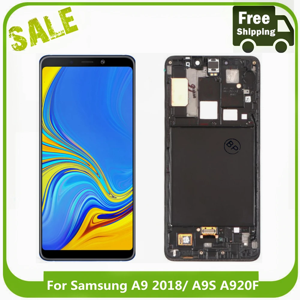 

Высококачественный oled-дисплей для samsung A9 2018, ЖК-дисплей для Samsung Galaxy A9s, ЖК-дисплей с сенсорным экраном в сборе для Samsung A920F