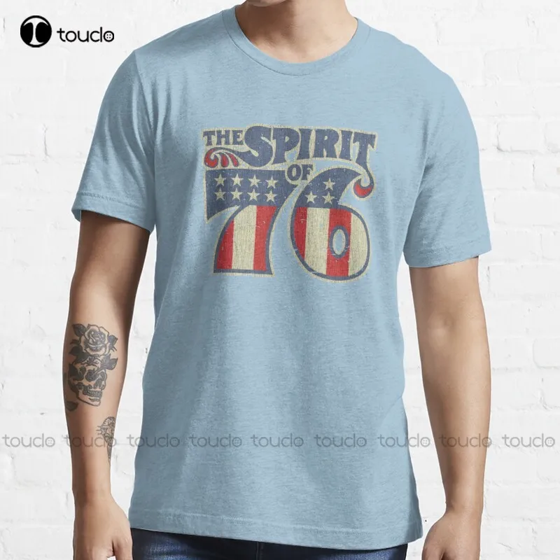 

New Spirit Of 76 T-Shirt Workout Shirts For Men s-5xl red tshirts for women Unisex