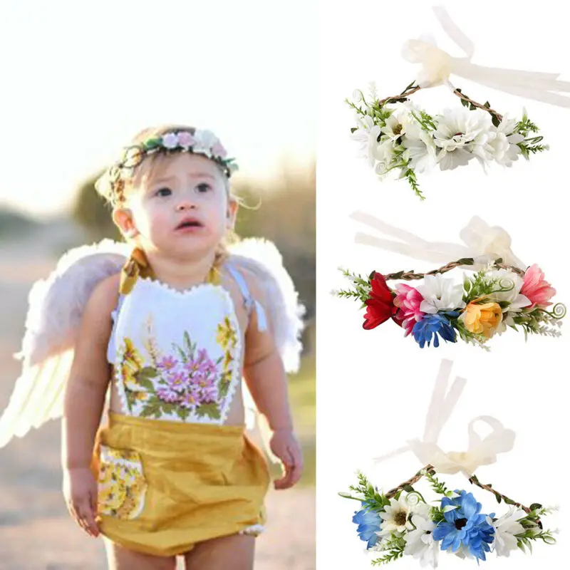 В наличии в Великобритании повязка на голову с цветочным рисунком для