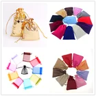 Подарочный пакет на шнурке, 7x99x1010x1013x815x20 см, 10 шт., рождественские сумки для конфет