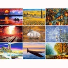 DIY 40x50 см картина по номерам для пейзажи домашнего украшения картина маслом по номерам полный набор для взрослых