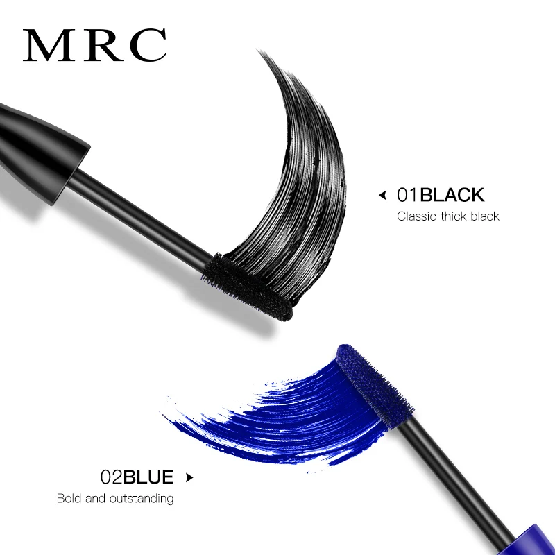 Водостойкая тушь для ресниц MRC 3d наращивания черная густая длинная завивка