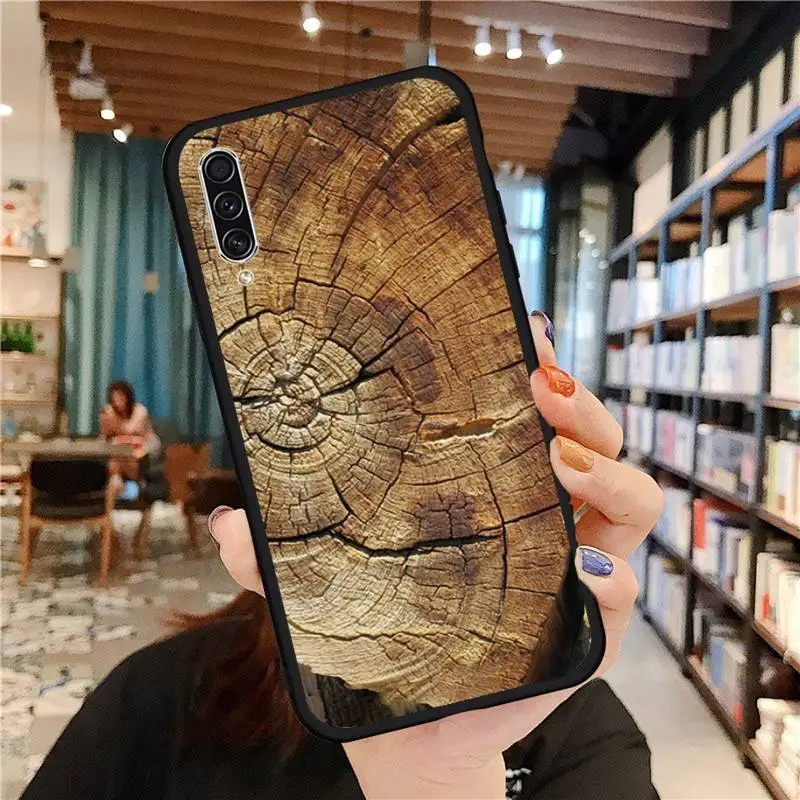 

Wood texture mahogany Phone Case For Samsung A20 A30 30s A40 A7 2018 J2 J7 prime J4 Plus S5 Note 9 10 Plus
