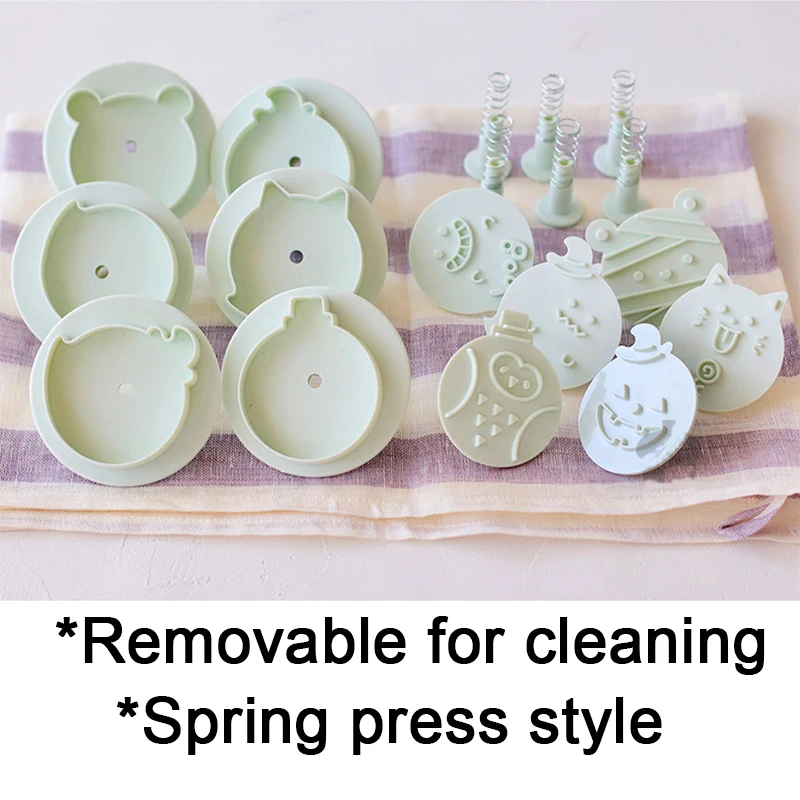 

Takulaaa Food Grade Plastic Cookie Mold 3D Biscuit Cutter Ghost Pumpkin Mummy Owl Molds Baking Tools Party Cupcake DIY Supplies