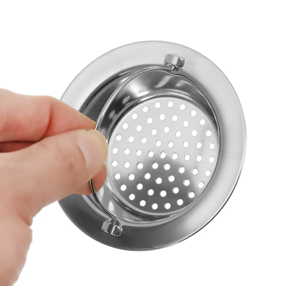 Портативный фильтр для раковины из нержавеющей стали ручная пробка слив пола