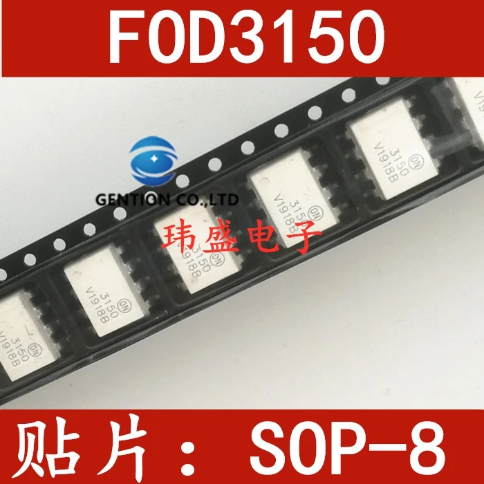 

10PCS FOD3150 SOP-8 FOD3150SD SMD light coupling photoelectric coupler F3150 in stock 100% new and original
