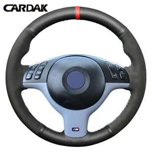 CARDAK Hand-Stitched Car Steering Wheel Cover For BMW E46 E39 330i 540i
525i 530i 330Ci M3 2001 2002 2003 Braid Car Accessories