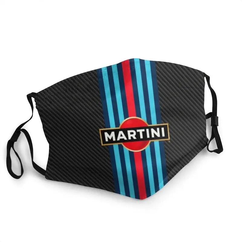 

Классическая дышащая маска для лица Martini в полоску, для взрослых, защита от пыли, защитный чехол, респиратор, маска для рта