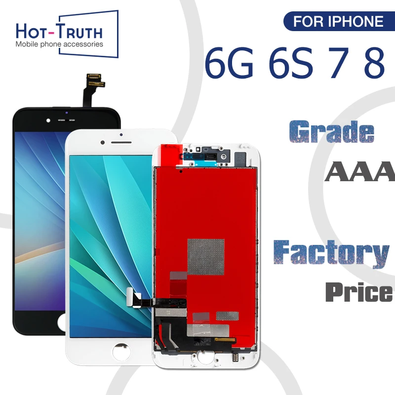 10 шт./лот ЖК-экран для iPhone 6 6S 7 8 дисплей сенсорный экран панель сборка для iPhone 7 Pantalla Замена AAA+++ Tianma ЖК