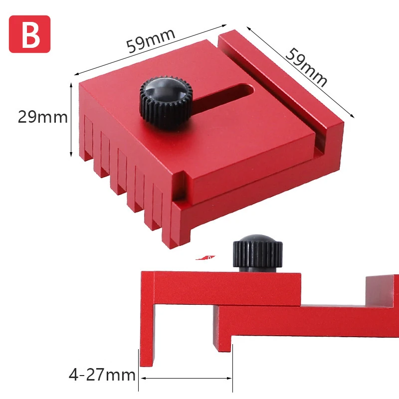 

Woodworking Gap Measuring Gauge Ruler Aluminum Alloy Depth Line Ruler Marking Gauge Depth Measuring Ruler
