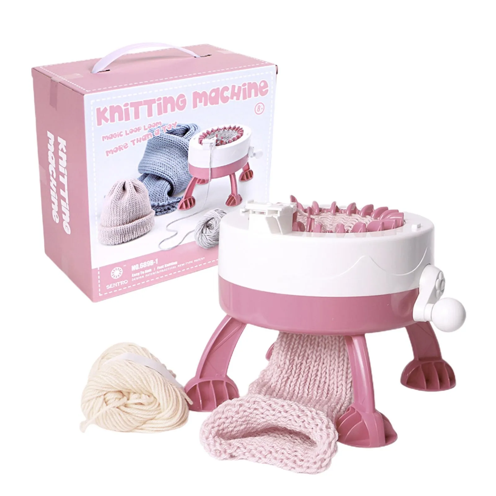 Машинка для вязания шерсти ручной работы 22 спицы цилиндрический шерстяной