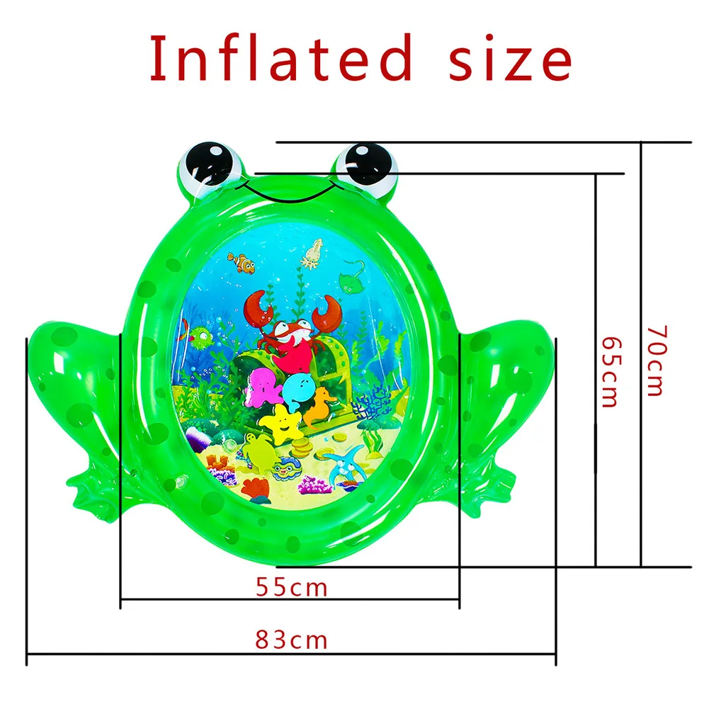 

95x76cm Inflatable Water Cushion Funny Baby Ice Mat Playmat Safety Cartoon Toys Small Animal Shape Baby Water Mat
