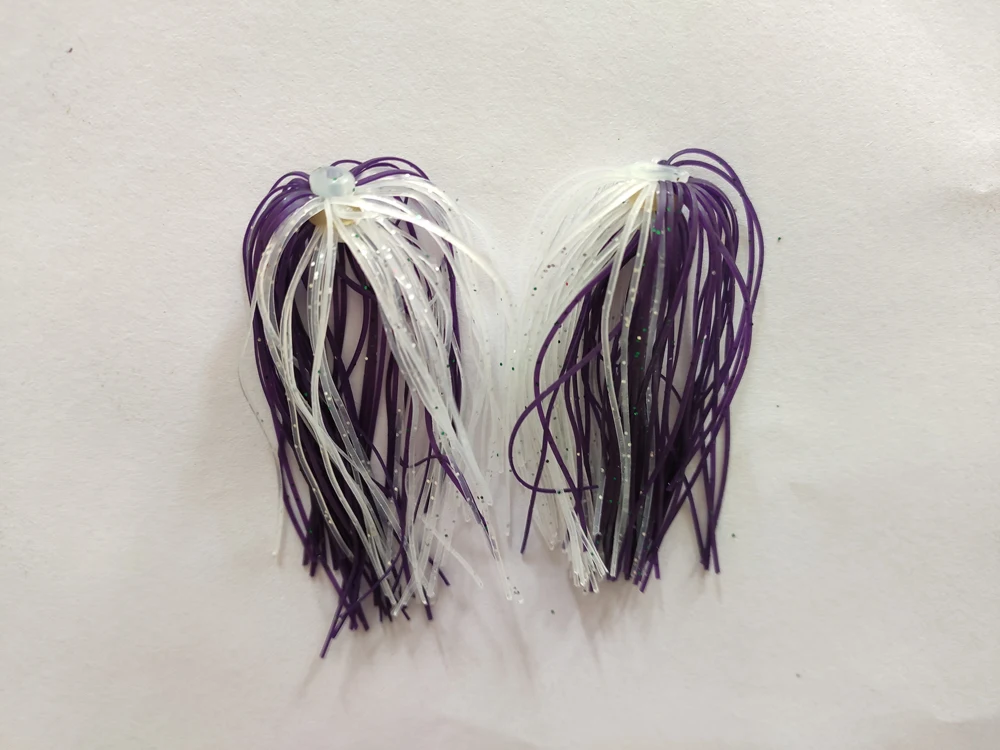 8 Пряди Дей 50 нитей Силиконовые юбки проволока рыболовные аксессуары для Buzzbait