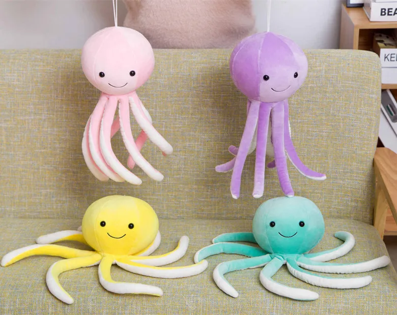 10 пар/партия милые плюшевые игрушки осьминоги мягкие &quotосьминог&quot Полярный