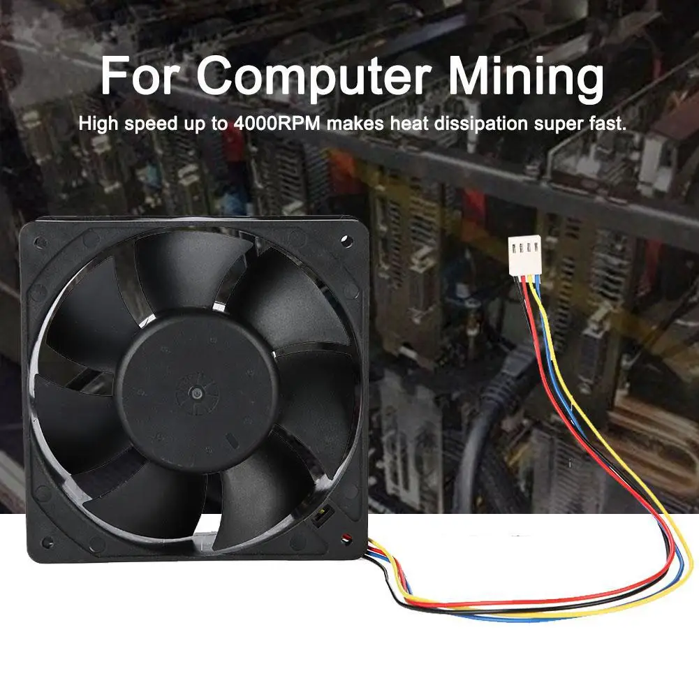 

Computer Fan Air Volume 154.5CFM 4000 Rpm Fan Computer Fan 1.6a 4000 Rpm Computer Fan 4 Wires 80000 Hours Working Life