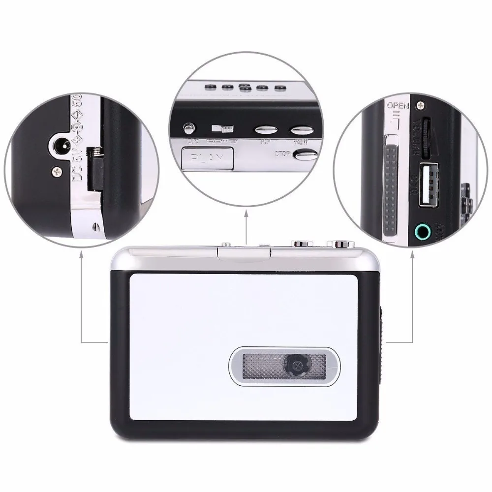 cassette to usb flash disk converter convert tape tapes mp3 in U driver directly no pc required. Free shipping | Электроника