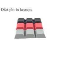 dsa 1u keycaps pbt material for mechanical keyboards characteristic gaming computer accessories 8 colors 10305080100 pcs set