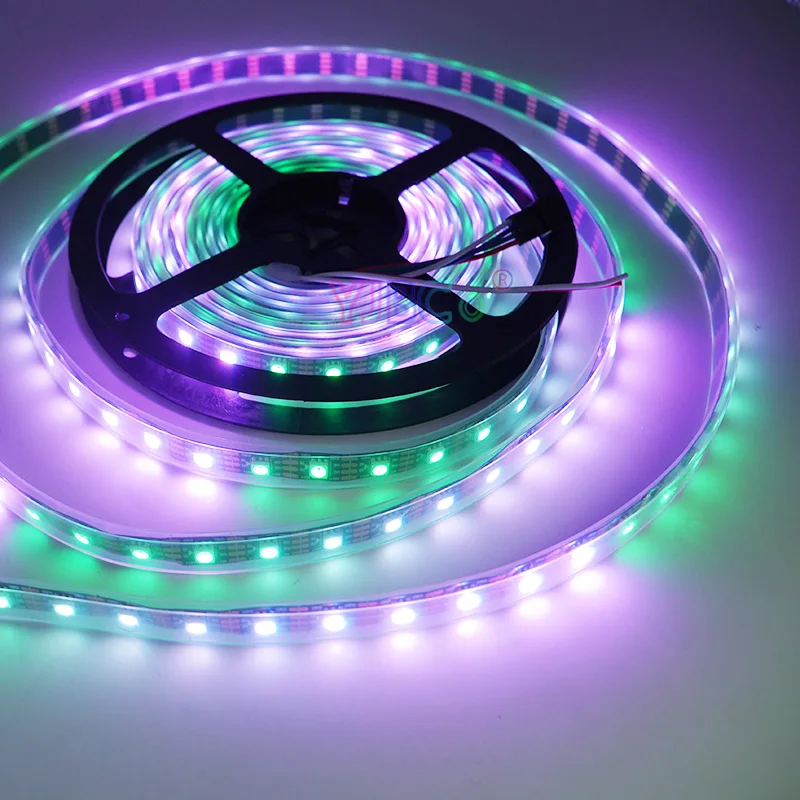 5m DC12V WS2815 LED Strip full color Light addressable Dual-Signal WS2812 Updated 5050 RGB Pixels Lamp Tape 30/60/144 LEDs/m | Освещение