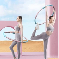 sport hoop detachable waist trainer body building thin waist fitness circle indoor crossfit equipment foam yoga hoop weight loss