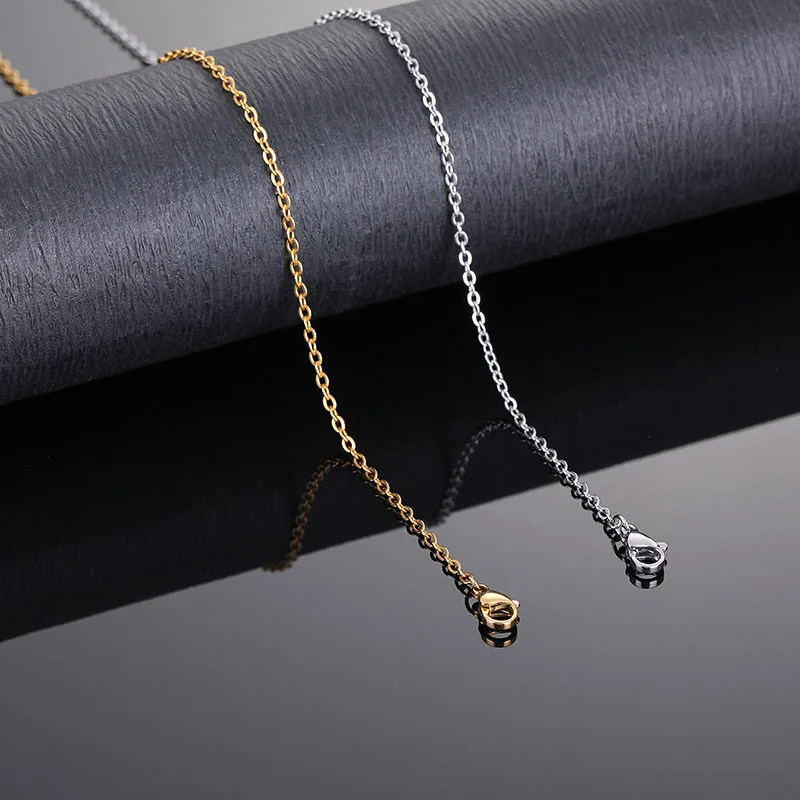 Серебряная основа Посеребренная розовая позолоченная плоская цепочка с