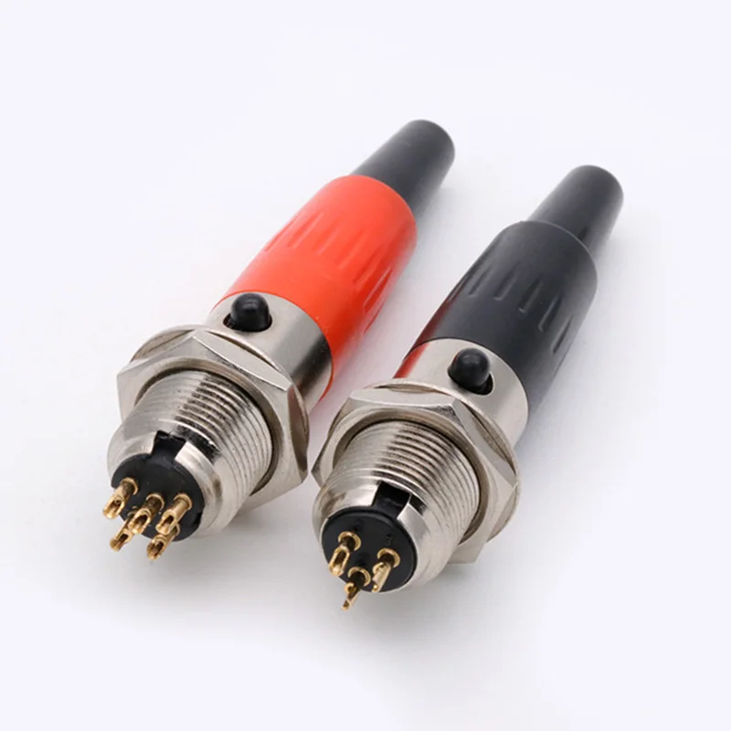 10 комплектов мини XLR 3 4 5 6 Pin гнездовой разъем + штекер маленький Аудио Микрофон