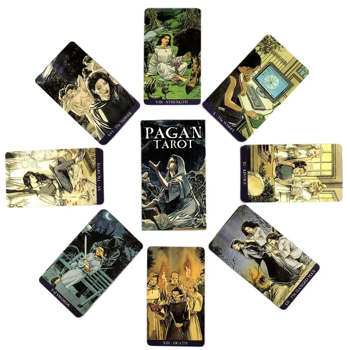 

2021 новейшие языческие карты Таро Полный английский для ознакомления гадания Fate Таро колода настольные игры для друзей вечевечерние НКА 78 л...