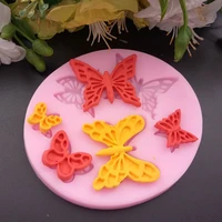 butterfly silicone mold wedding cake decorating tools resin chocolate fondant molds for baking handicraft production materials