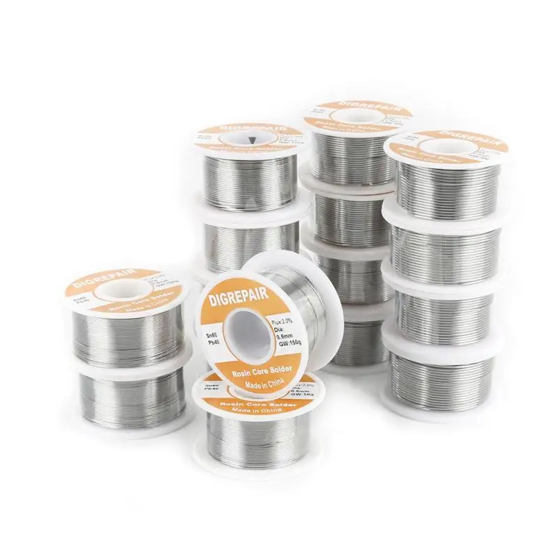 

1.0/1.2MM Soldering Wire Roll No-clean 60/40 FLUX Melt Rosin Core Solder 2.0% Tin Lead Tin Wire