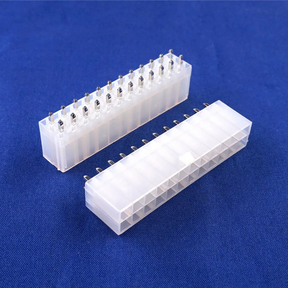 1000Pcs Motherboard ATX 4.2 mm 24 Pin Male Header Pins P CPU Power Connector PCB Through Hole Vertical Solid | Обустройство дома