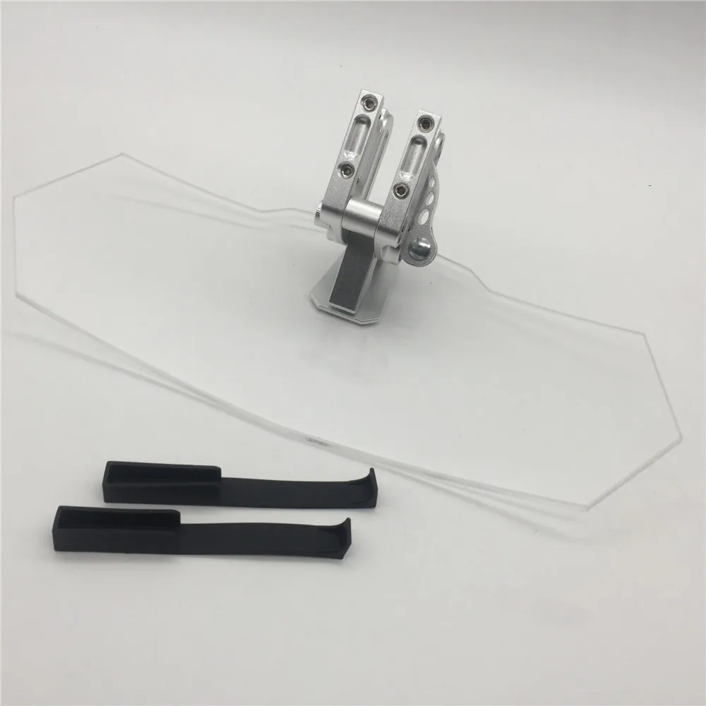 

Triumphal Ducati Apulia motorcycle refitted with universal raised small windshield